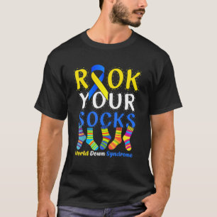 Camiseta World Down Syndrome Day T Rock Your Socks Awarenes
