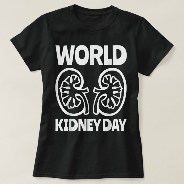 Camiseta World Kidney Day Public Awareness (Frente do Design)