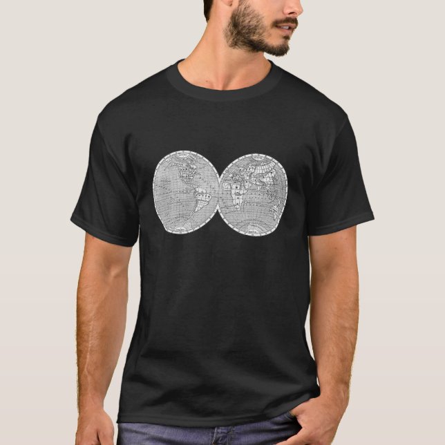 Camiseta World Map , Geography , Old Map (Frente)