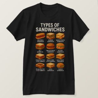 Camiseta World of Sandwiches Funny Food Lover Retro Deli
