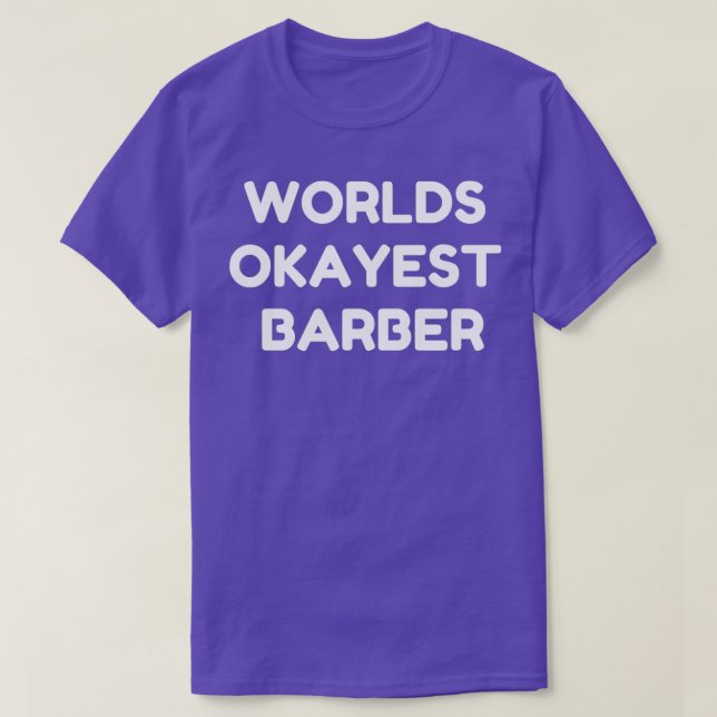 Camiseta World okayest barber 3 (Frente do Design)