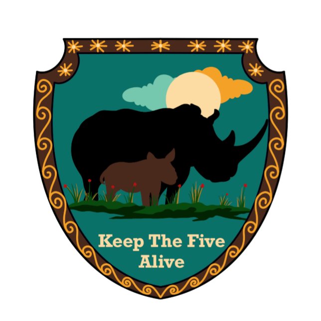 Camiseta World Rhino Day Keep the Five Alive (Criador carregado)
