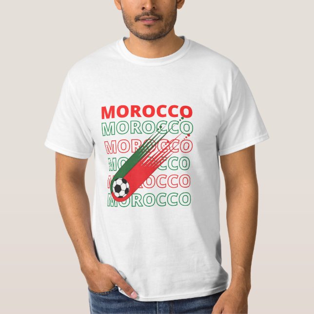 Camiseta World Soccer Marrocos Vintage (Frente)