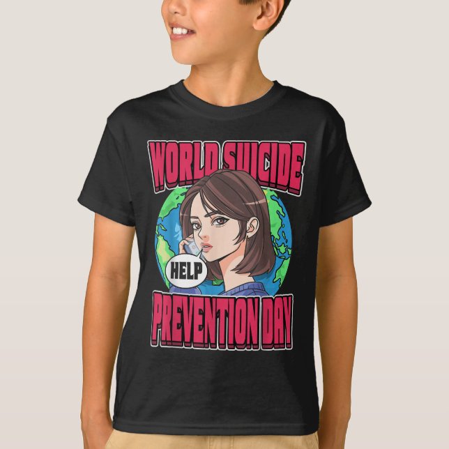Camiseta World Suicide Prevention Day Awareness September 1 (Frente)