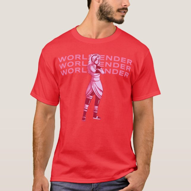 Camiseta Worldender Anime Manga family (Frente)