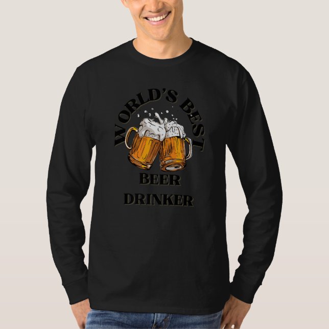 Camiseta World's Best Beer Drinker Beer Dad Brother Uncle (Frente)