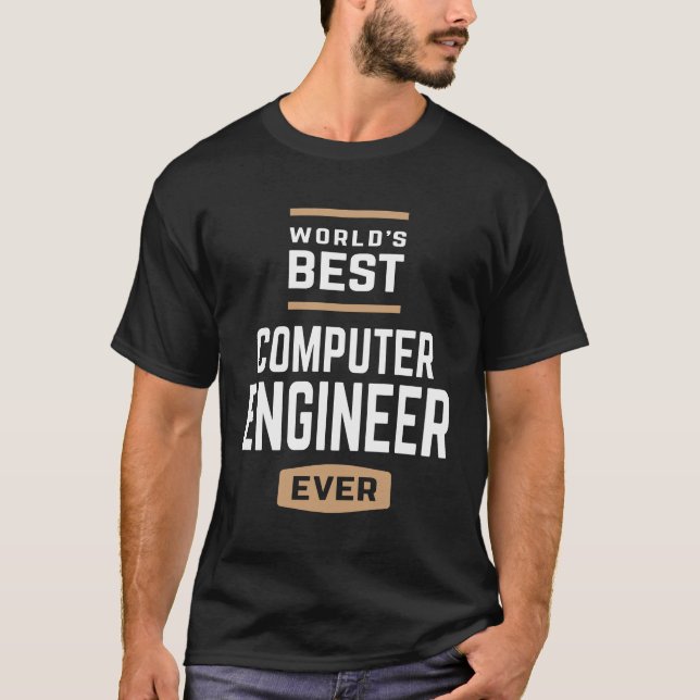 Camiseta World's Best Computer Engineer Ever (Frente)