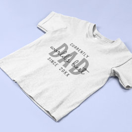 Camiseta Worlds Best Dad Since 20XX Simple Dads T-Shirt