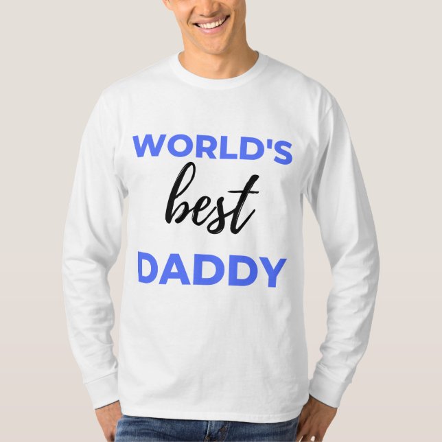 Camiseta World's Best Daddy bl (Frente)