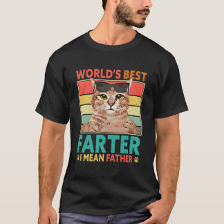 Camiseta Worlds Best Fer I Mean Father Cat Dad Fathers Day