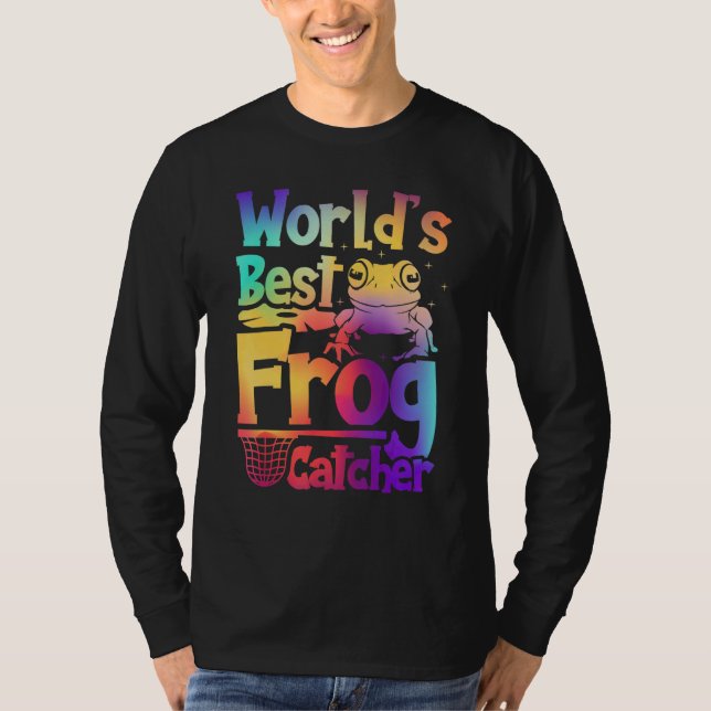 Camiseta World's Best Frog Catcher Hunter Kids Girls Boys 1 (Frente)