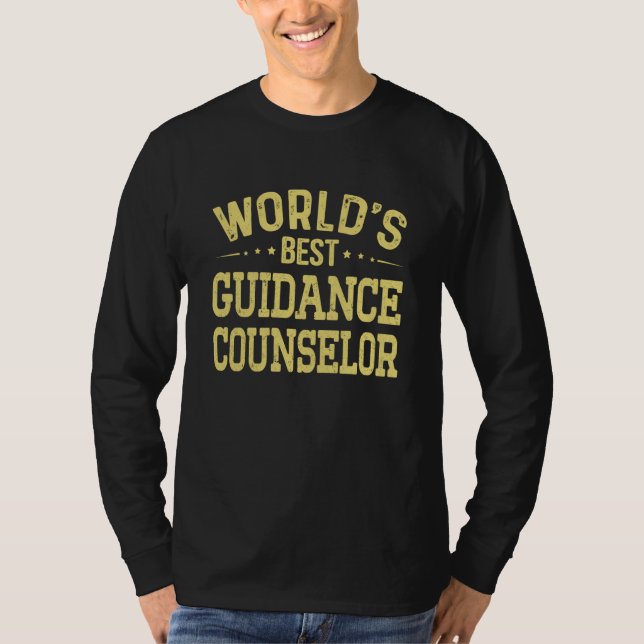 Camiseta World's Best Guidance Counselor Job Title Guidance (Frente)