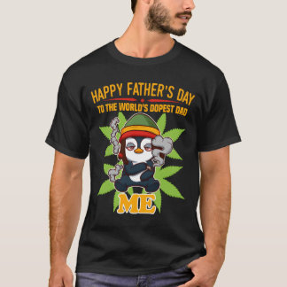 Camiseta World'S Dopest Dad Thc Cbd Father'S Day Weed