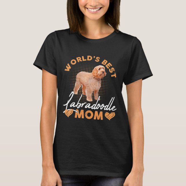 Camiseta Worlds Labradoodle Mom Dog Funny  (Frente)