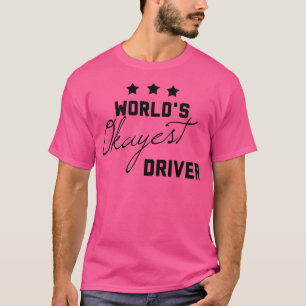 Camiseta Worlds Okayest Driver Engraçado Presente para Driv