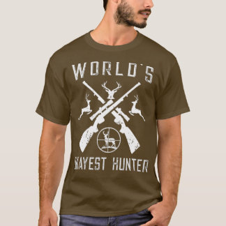 Camiseta Worlds Okayest Hunter Funny Hunter Gift