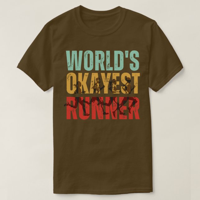 Camiseta Worlds Okayest Runner (Frente do Design)