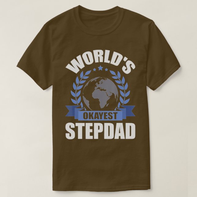 Camiseta Worlds Okayest Step-Pai (Frente do Design)