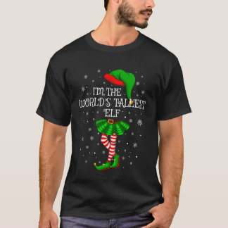 Camiseta World's Tallest Elf Christmas Family Group Women G