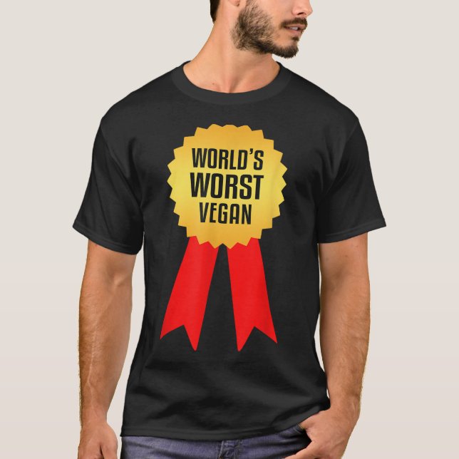 Camiseta Worlds Worst Vegan (Frente)