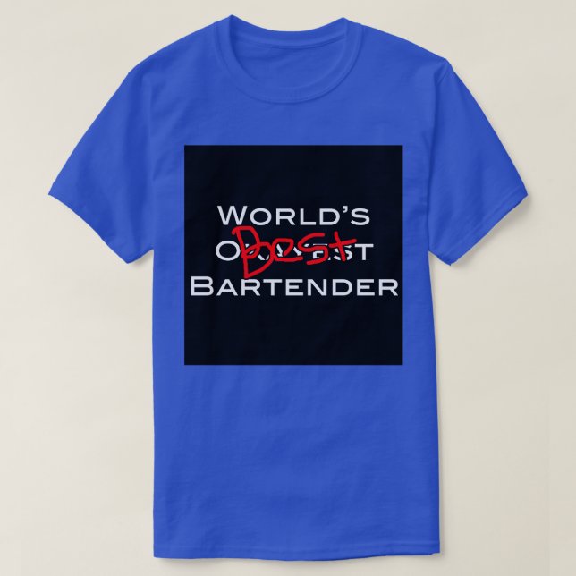 Camiseta Worldx27s Best Bartender 5 (Frente do Design)