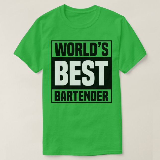 Camiseta Worldx27s Best Bartender 7 (Frente do Design)