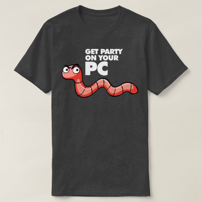 Camiseta Worm, ganhe sua festa no seu PC (Frente do Design)