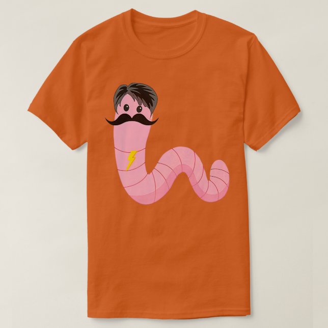 Camiseta Worm with a Mustache Vanderbomm Regras citação 1 (Frente do Design)