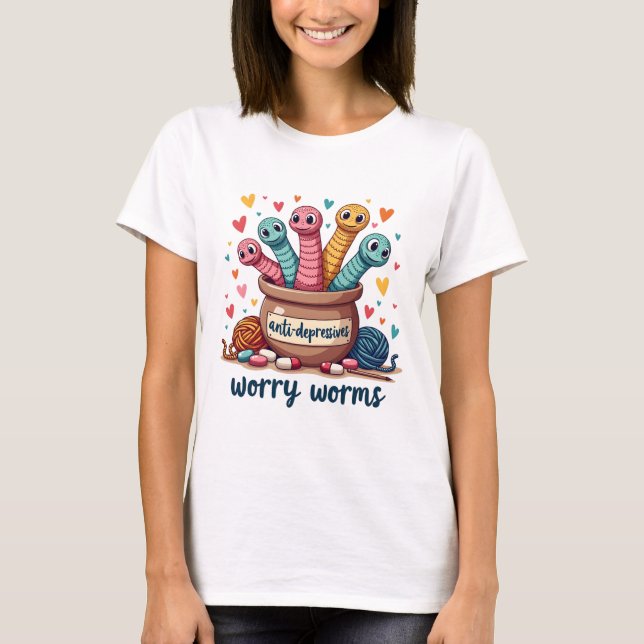 Camiseta Worms Preocupados (Frente)