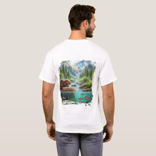 Camiseta Worn Calm Castor no Córrego Natureza