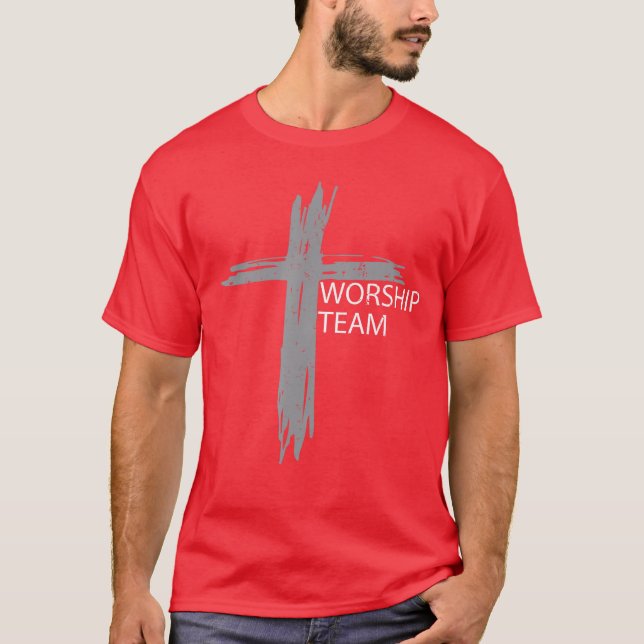 Camiseta Worshipeam for Church Choir and Christian Music Ba (Frente)