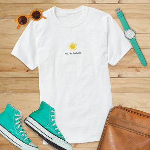Camiseta Wot No Sunshine Funny Retro Sun Graphic Feel Good