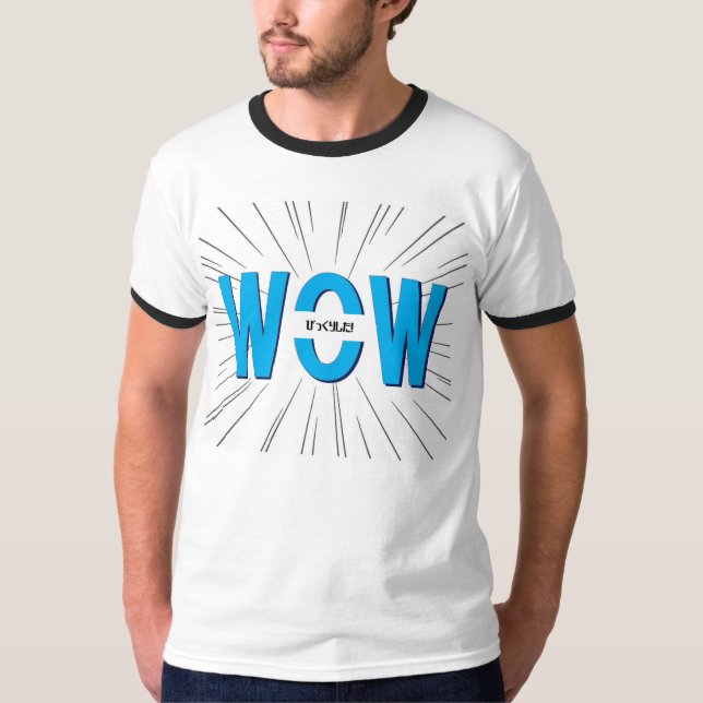 CAMISETA WOW　びっくりした (Frente)