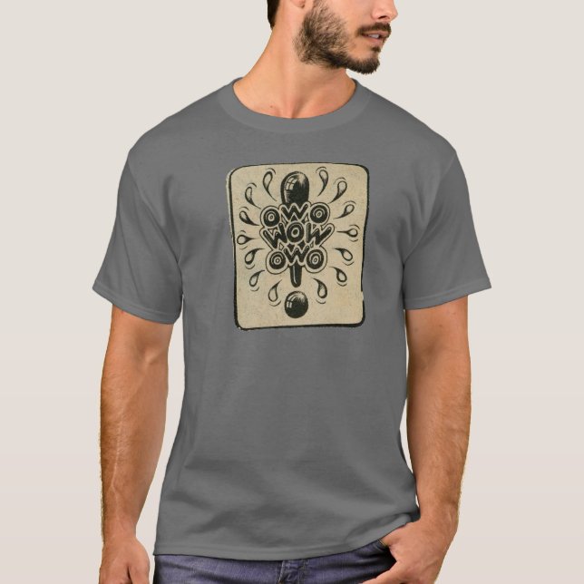 Camiseta wow rick griffin hippy comix stil (Frente)