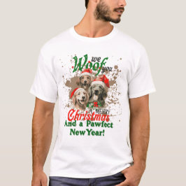 Camiseta Wown Um Cão De Natal Feliz