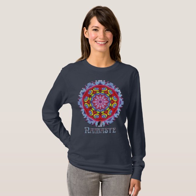 Camiseta Wowzer Namaste Kaleidoscope T-shirt (Frente Completa)