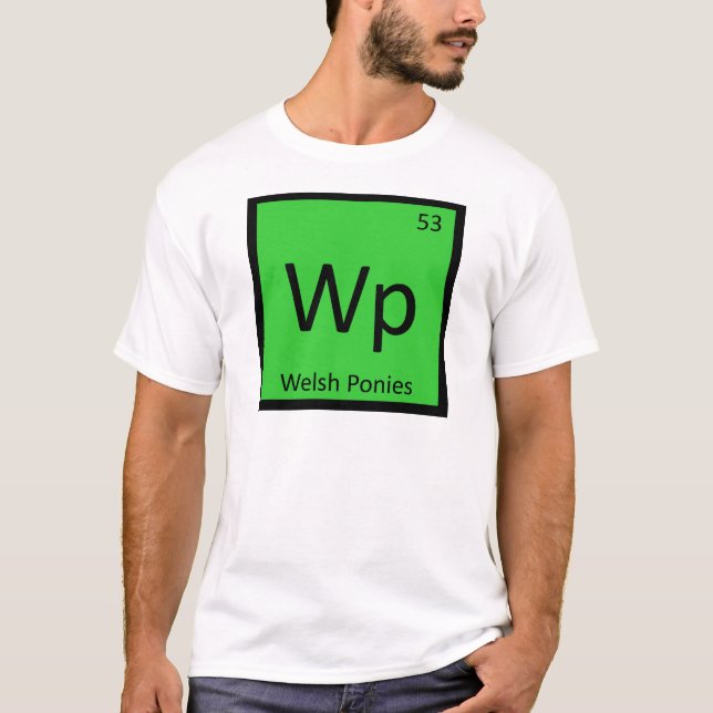 Camiseta Wp - Cavalos Galeses Elemento Químico Cavalo (Frente)
