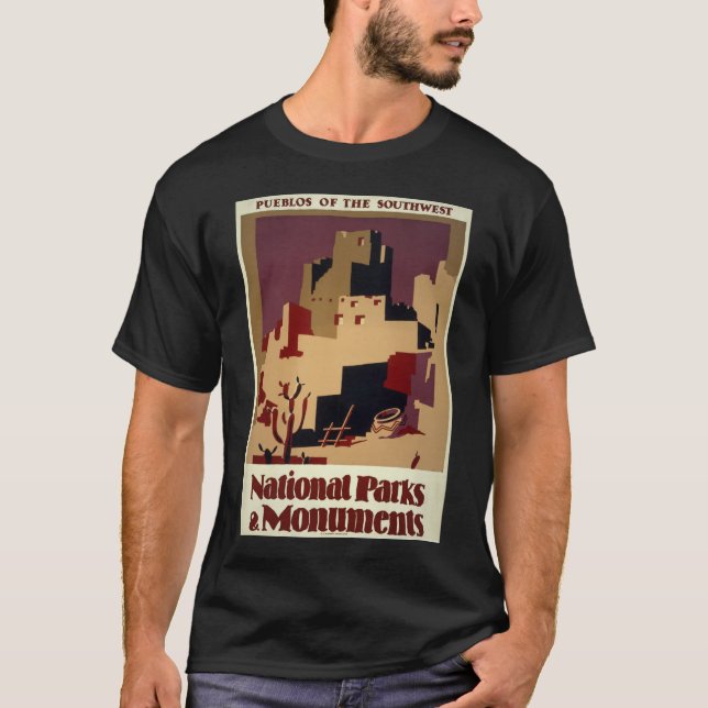 Camiseta WPA - parques nacionais (Frente)