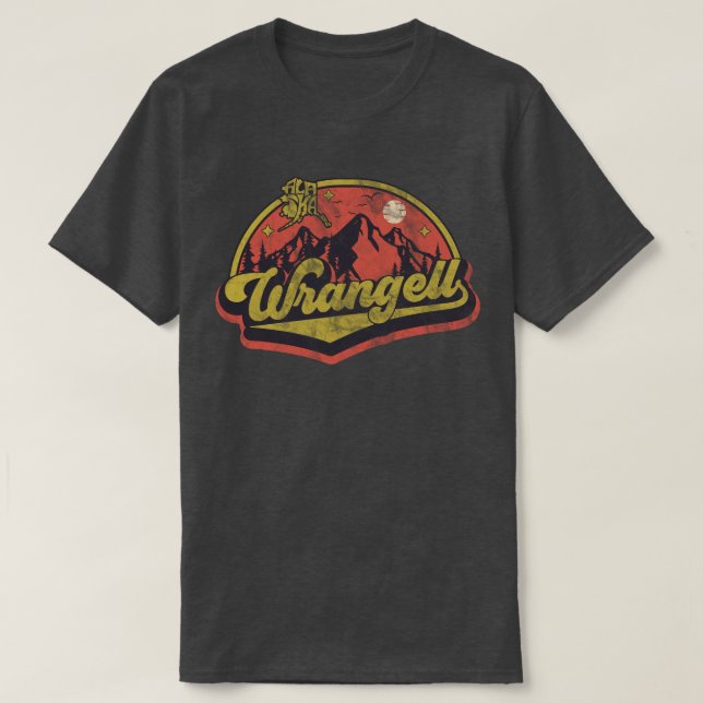 Camiseta Wrangell, Alasca (Frente do Design)