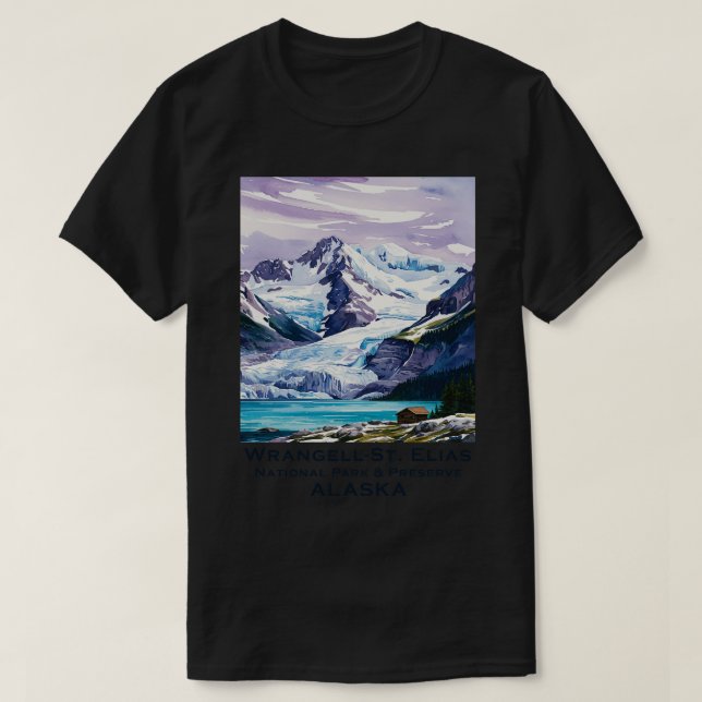 Camiseta Wrangell Rua Elias National Park Perve Alaska TS (Frente do Design)