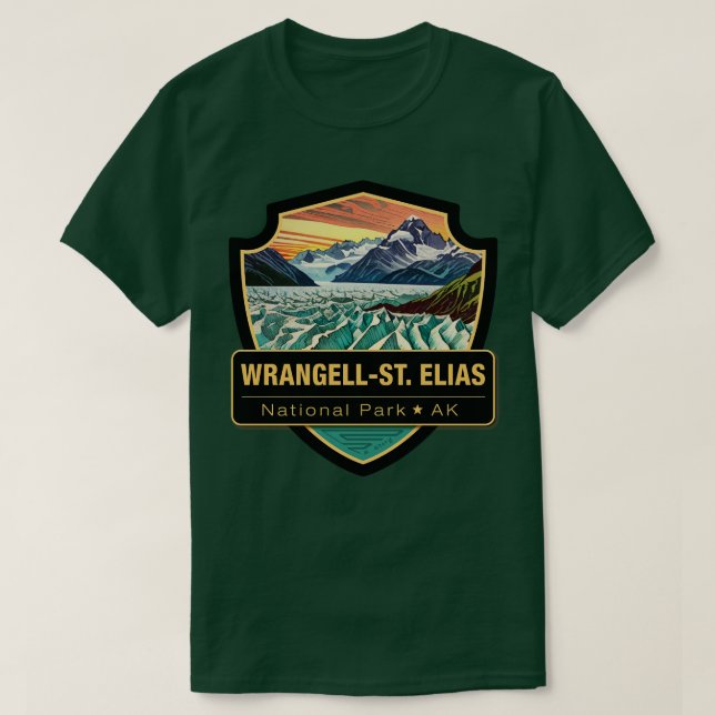 Camiseta WrangellSt Elias National Park TShirt (Frente do Design)