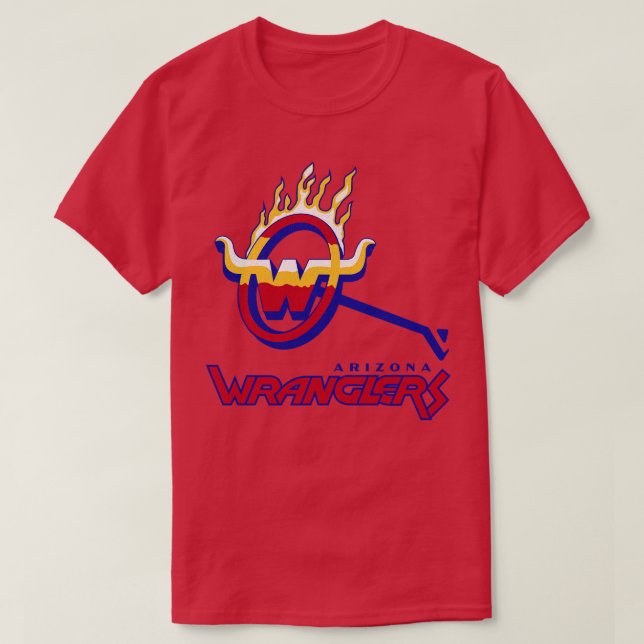 Camiseta Wranglers de Arizona com defeito USFL 1983 (Frente do Design)