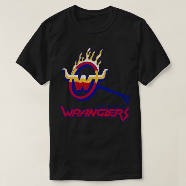 Camiseta Wranglers de Arizona com defeito USFL 1983 (Frente do Design)