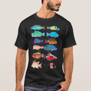 Camiseta Wrasses and Parrotfish Fish T-Shirt