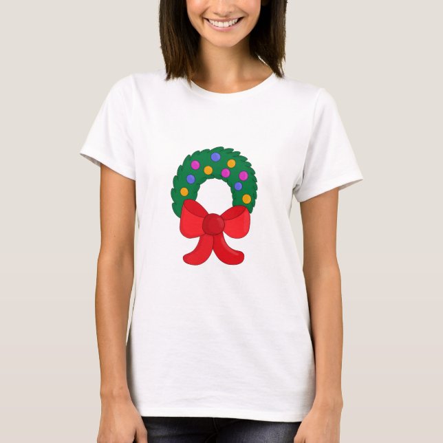 Camiseta Wreath Natal (Frente)