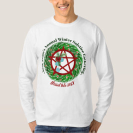 Camiseta Wreath Pentáculo do Coletor Solstício de inverno
