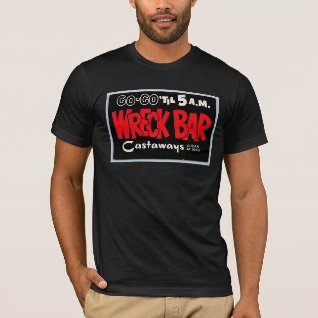 CAMISETA WRECK BAR OS CASTAWAYS MIAMI BEACH T SHIRTS (Frente)