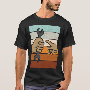 Camiseta Wrench Adam Michelangelo ferramenta artesão vintag