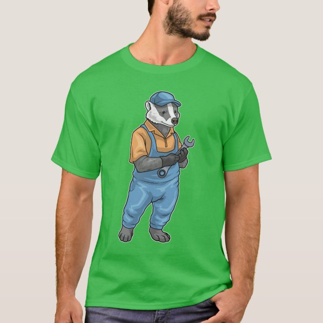Camiseta Wrench Mecânico Badger (Frente)