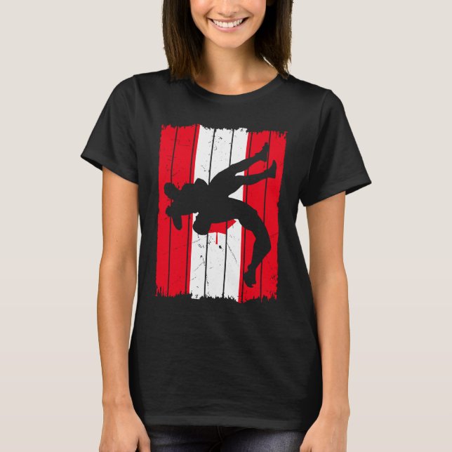 Camiseta Wrestler Canadian Flag Suplex Wrestling (Frente)